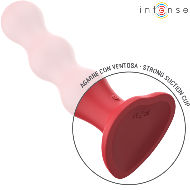 INTENSE - CODY VIBRATEUR AVEC VENTOUSES TÉLÉCOMMANDE ROUGE