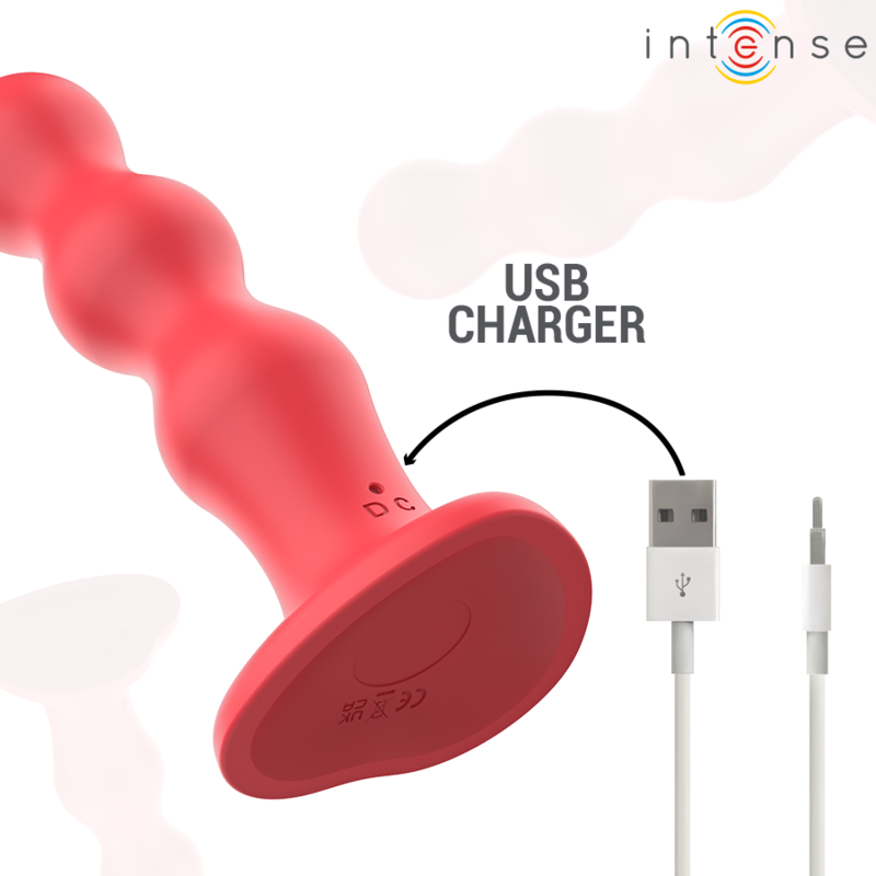 INTENSE - CODY VIBRATOR MET ZUIGNAPPEN RODE AFSTANDSBEDIENING