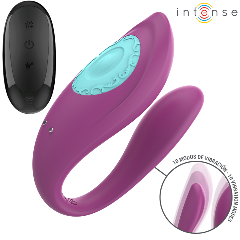 INTENSE - ANNIE U-VORMIGE VIBRATOR EN STIMULATOR PAARSE AFSTANDSBEDIENING