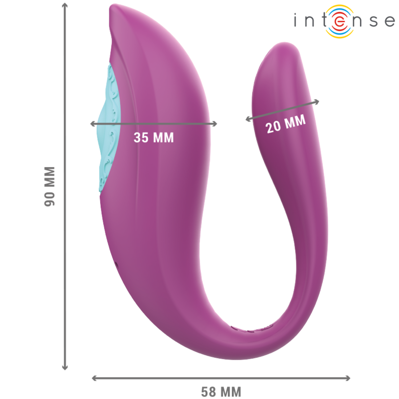 INTENSE - ANNIE U-VORMIGE VIBRATOR EN STIMULATOR PAARSE AFSTANDSBEDIENING