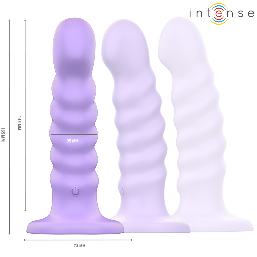 INTENSE - BRENDA VIBRATOR MAAT M SPIRAALONTWERP 10 VIBRATIES PAARSE AFSTANDSBEDIENING