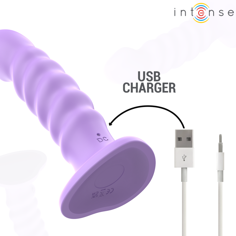 INTENSE - BRENDA VIBRATOR MAAT M SPIRAALONTWERP 10 VIBRATIES PAARSE AFSTANDSBEDIENING