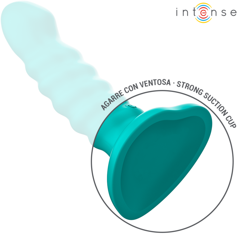 INTENSE - BUFFY VIBRATOR MAAT S SPIRAALONTWERP 10 VIBRATIES BLAUWE AFSTANDSBEDIENING