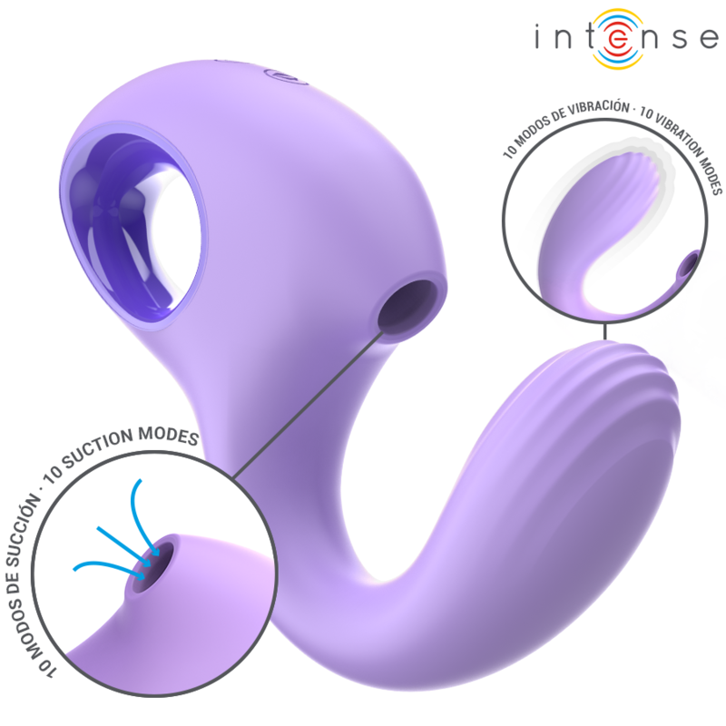 INTENSE - VIBRATEUR &amp; STIMULATEUR BAXTER VIOLET