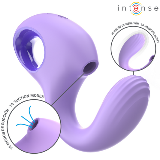 INTENSE - VIBRATEUR &amp; STIMULATEUR BAXTER VIOLET