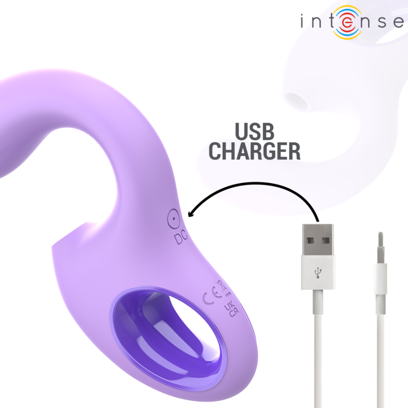 INTENSE - VIBRATEUR &amp; STIMULATEUR BAXTER VIOLET