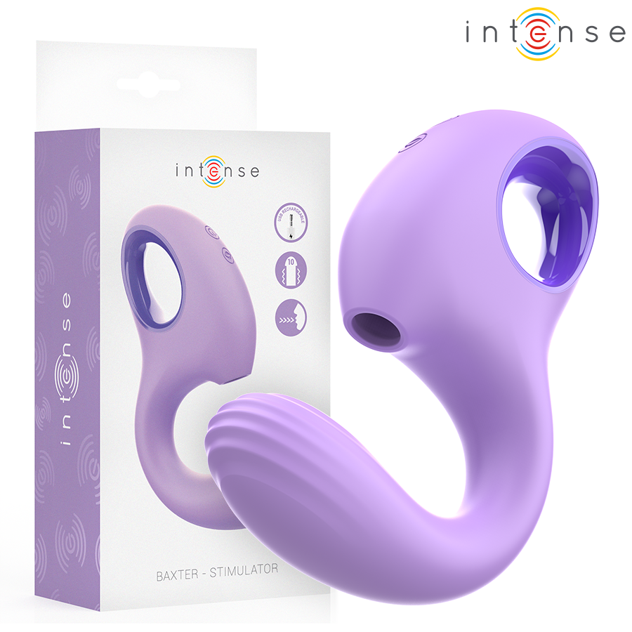 INTENSE - VIBRATEUR &amp; STIMULATEUR BAXTER VIOLET
