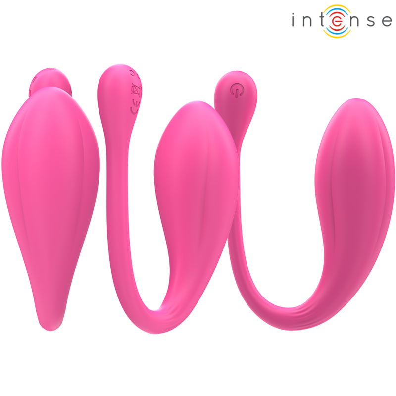 INTENSE - JANICE U VIBRATOR DUBBELE STIMULATIE 10 VIBRATIES ROZE AFSTANDSBEDIENING