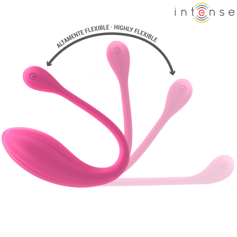 INTENSE - JANICE U VIBRATOR DUBBELE STIMULATIE 10 VIBRATIES ROZE AFSTANDSBEDIENING
