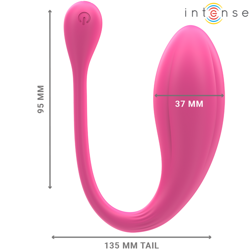 INTENSE - JANICE U VIBRATOR DUBBELE STIMULATIE 10 VIBRATIES ROZE AFSTANDSBEDIENING