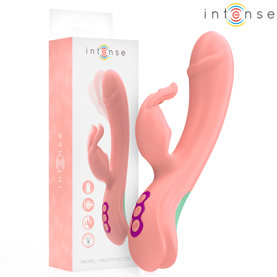 INTENSE - VIBRATEUR RACHEL RABBIT 5 VIBRATIONS ROSE