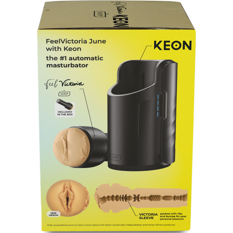 KIIROO - KEON WIFI COMBO VICTORIA JUNE AUTOMATISCHER MASTURBATOR + FEEL STROKER