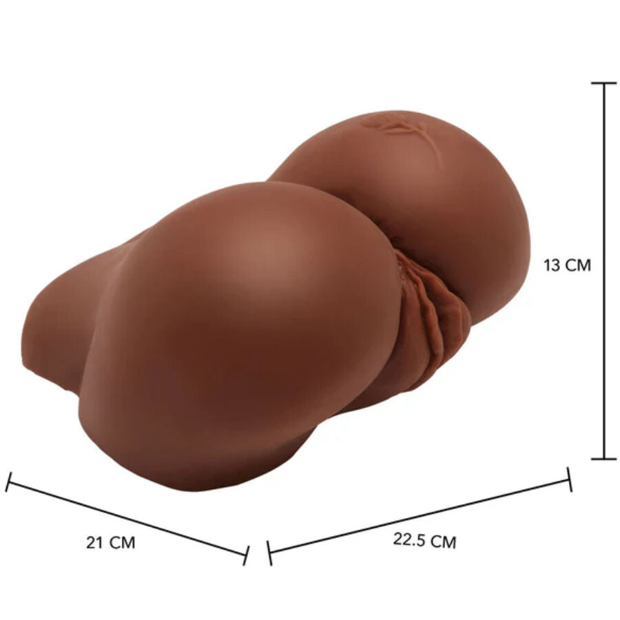 ACT - BAL ASS REALISTIC MASTURBATOR WITH BROWN VIBRATOR