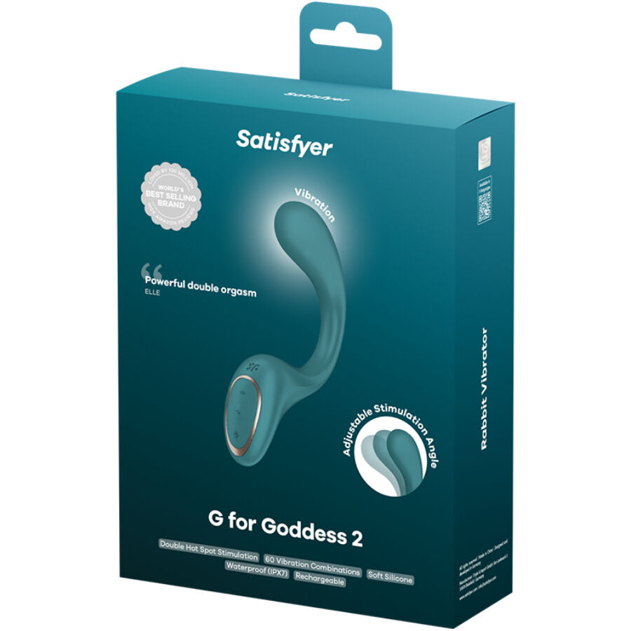 SATISFYER - G FOR GODDESS 2 HASE-VIBRATORFLASCHE GRÜN