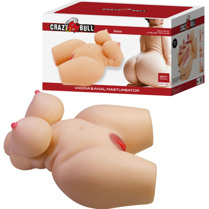 CRAZY BULL - GRACE REALISTISCHER WEIBLICHER TORSO VAGINA UND ANAL 7,5 KG