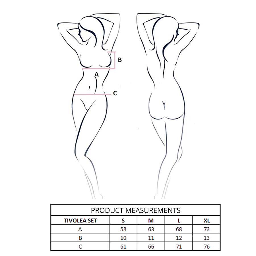 PASSION - TIVOLEA BH + STRING SET VIOLETT L/XL