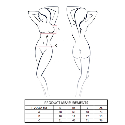 PASSION - TIVOLEA BH + STRING SET VIOLETT L/XL