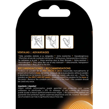 UNIQ - CLASSIC LATEXFREIE KONDOME 3 EINHEITEN