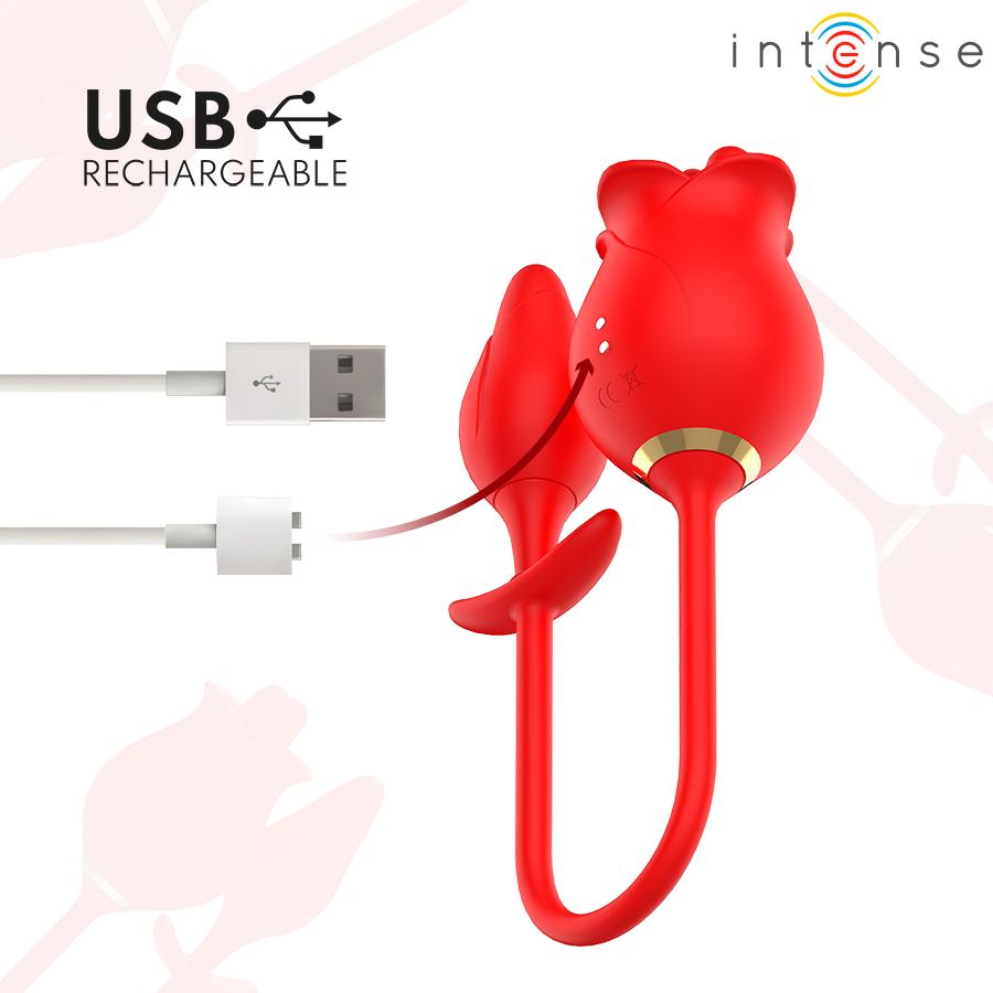 INTENSE - MELANIE DOPPELTER KLITORISSTIMULATOR MIT ZICKZACK-ZUNGE