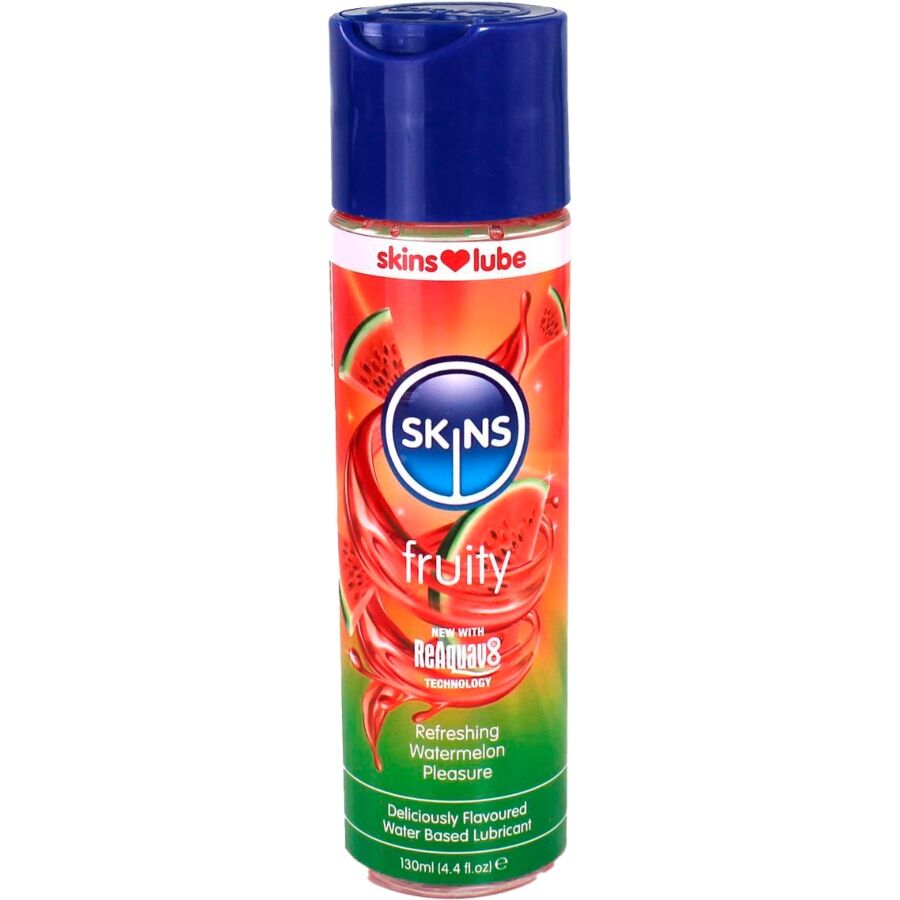 SKINS – FRUCHTIGES, WASSERBASIS-GLÄTTER WASSERMELONE 130 ML