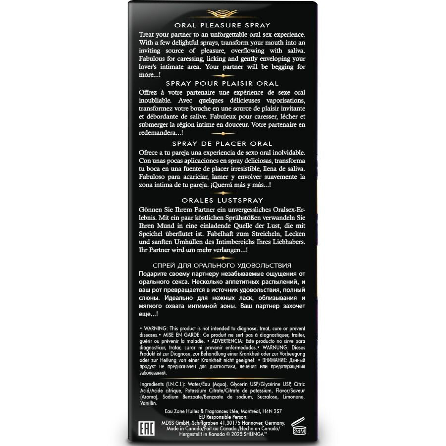 SHUNGA - WAVES LUSTIGES SPRAY ZUM ORALEN VERFÜHRERISCHER EXOTISCHER FRÜCHTE 20 ML