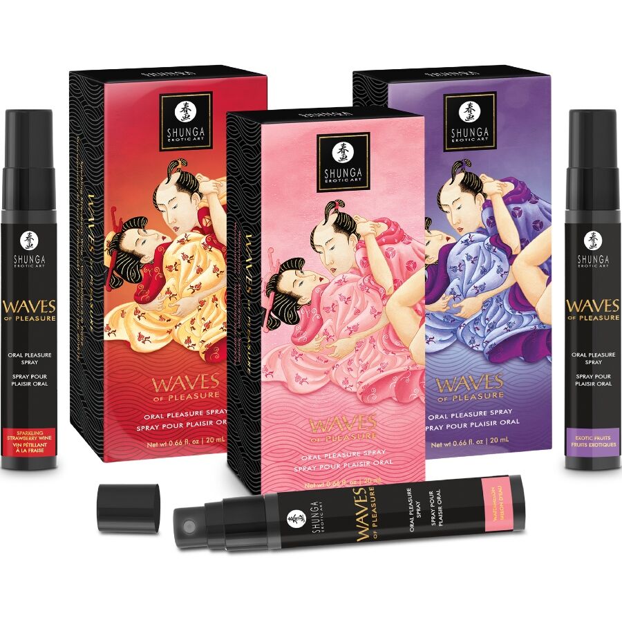 SHUNGA - WAVES PLEASURE SPRAY ORAL SEXUCTIVE ERDBEERE 20 ML