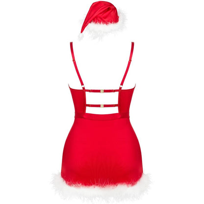 LIVCO CORSETTI FASHION - AGETHE LC 90607 CHEMISE + STRING + WEIHNACHTSMÜTZE L/XL