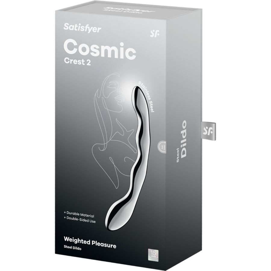 SATISFYER - COSMIC CREST 2 DOPPELDILDO AUS EDELSTAHL