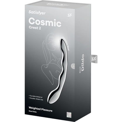 SATISFYER - COSMIC CREST 2 DOPPELDILDO AUS EDELSTAHL