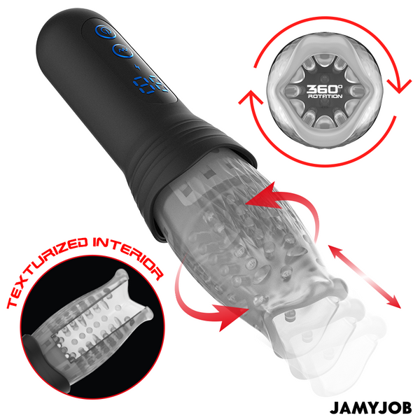 JAMYJOB - SPINJOB 2.0 MASTURBATOR MIT STOSS- UND ROTATIONSFUNKTION