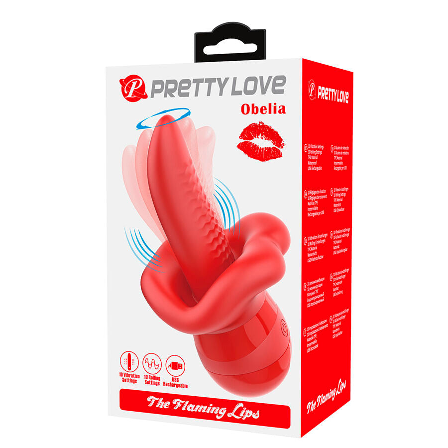 PRETTY LOVE - OBELIA MASTURBATOR ZUNGENVIBRATOR MIT ORBITALBEWEGUNG