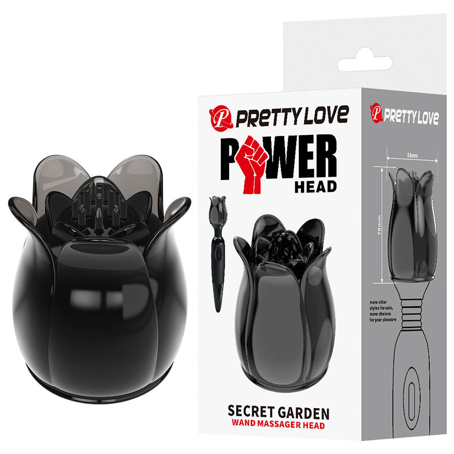 PRETTY LOVE - SECRET GARDEN SCHWARZER MASSAGEKOPF