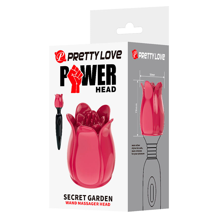 PRETTY LOVE - SECRET GARDEN PINK MASSAGEKOPF