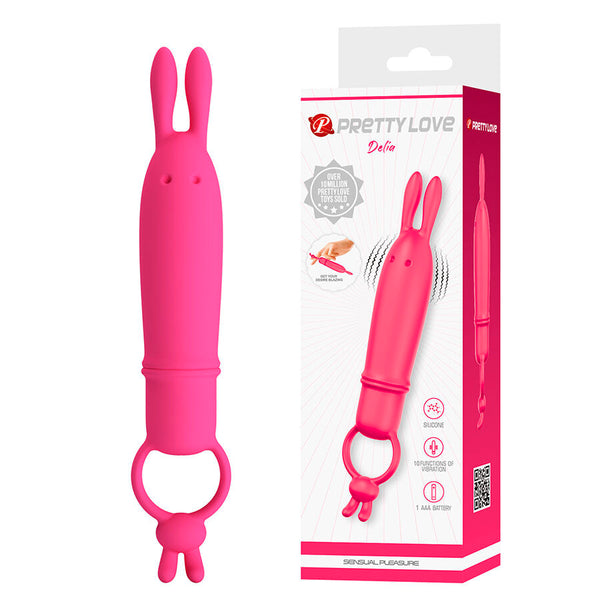 PRETTY LOVE - DELIA RABBIT VIBRATOR MIT WIDERSTANDSRING