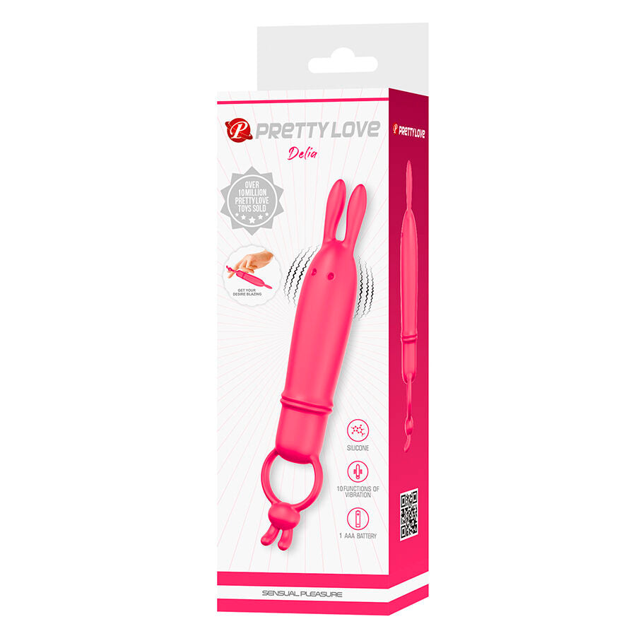 PRETTY LOVE - DELIA RABBIT VIBRATOR MIT WIDERSTANDSRING