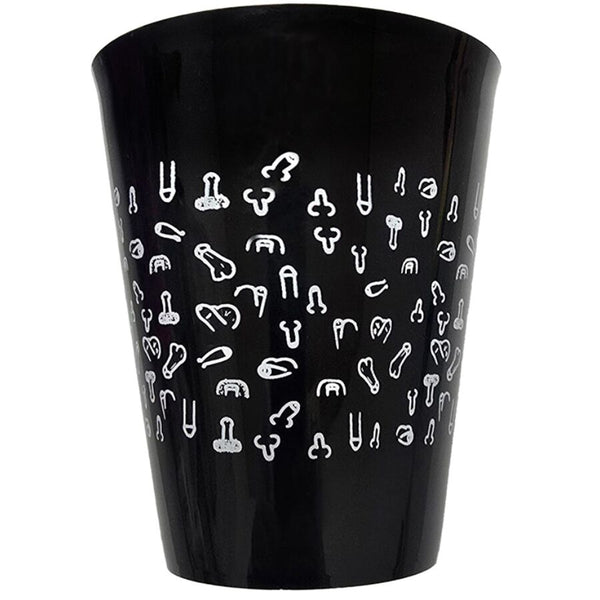 DIABLO PICANTE - SCHWARZE TASSE 500 ML MIT WEISSEN PENISSEN
