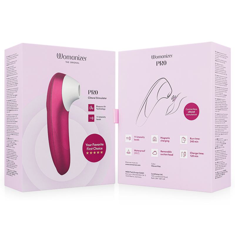 WOMANIZER - PRO VIBRANT KLITORALSTIMULATOR PINK