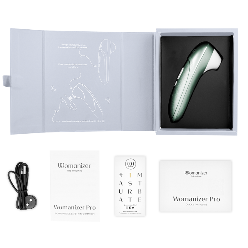 WOMANIZER - PRO VIBRANT KLITORALSTIMULATOR SALBEIGRÜN