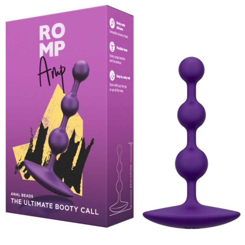 ROMP - AMP LILA FLEXIBLE SILIKON-ANALKAPSELN 12,5 CM LILA