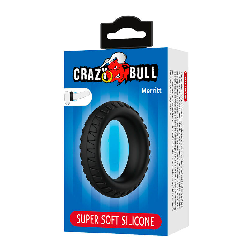 CRAZY BULL - MERRITT STRUKTURIERTER SILIKON-PENNISRING SCHWARZ