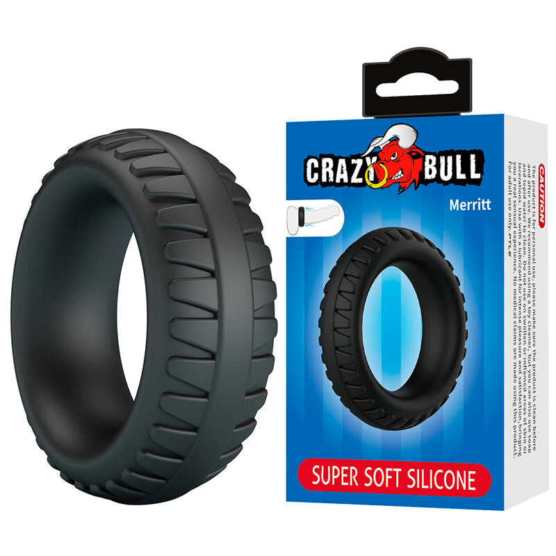 CRAZY BULL - MERRITT STRUKTURIERTER SILIKON-PENNISRING SCHWARZ