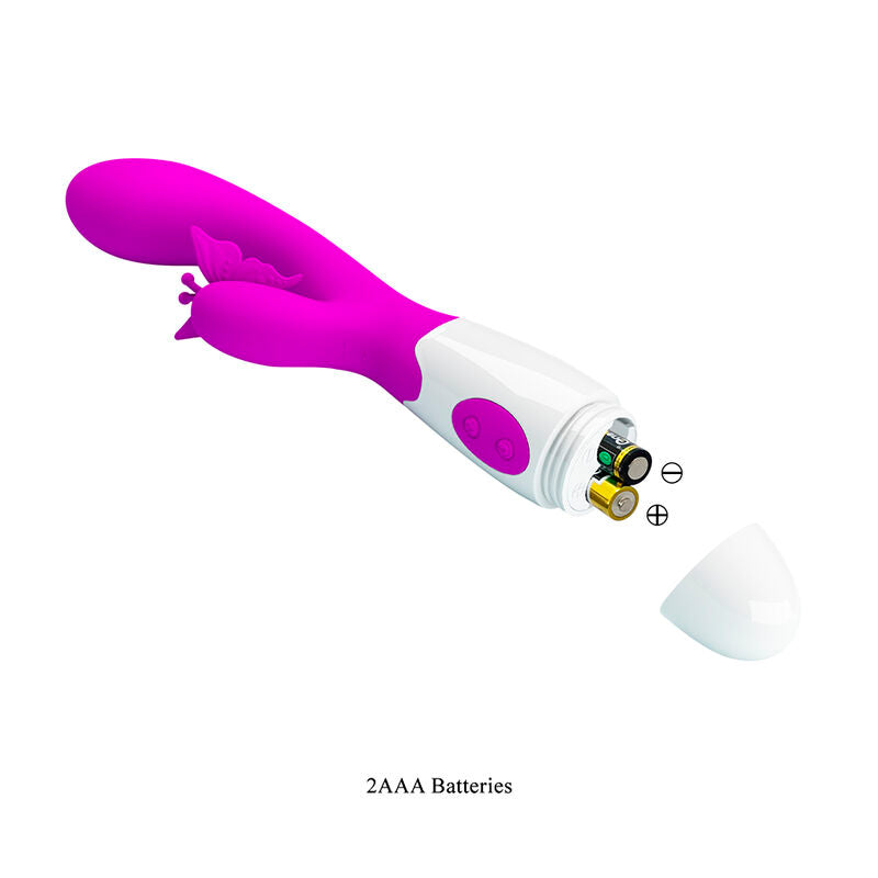PRETTY LOVE - BUTTERFLY KISS 30-FUNKTIONEN-HASENVIBRATOR LILA