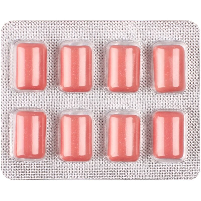 WUG After Drink – Der funktionelle Kaugummi, der Ihnen hilft, nach einer durchzechten Nacht neue Energie zu tanken. Blisterpackung mit 8 Stück
