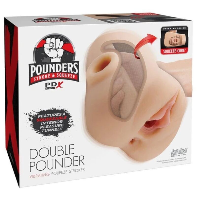 PDX PLUS – DOPPEL-POWER-VIBRATIONS-STRICKGERÄT LEICHT 20,5 CM