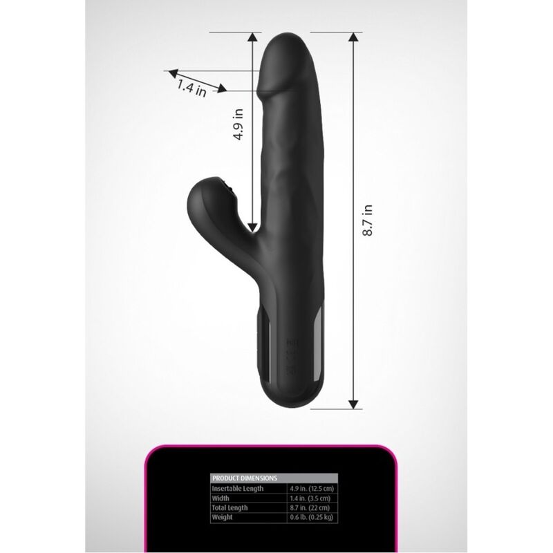 FETISH FANTASY SERIES - SONIX SILIKON-THRUSTER-HASE-VIBRATOR SCHWARZ