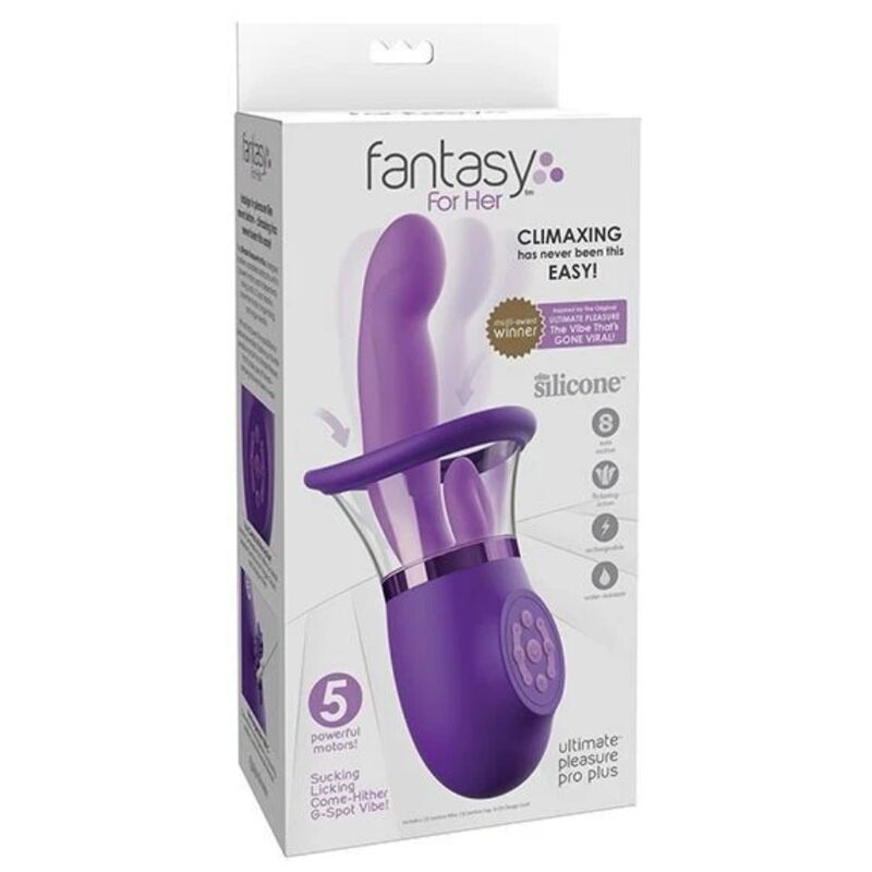 FANTASY FOR HER - ULTIMATE PLEASURE PRO PLUS HASE-VIBRATOR LILA 20,3 CM