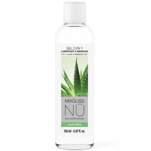 MIXGLISS – 2-IN-1-GLEIT- UND MASSAGEGEL AUF WASSERBASIS, NURU ALOE VERA, 150 ML