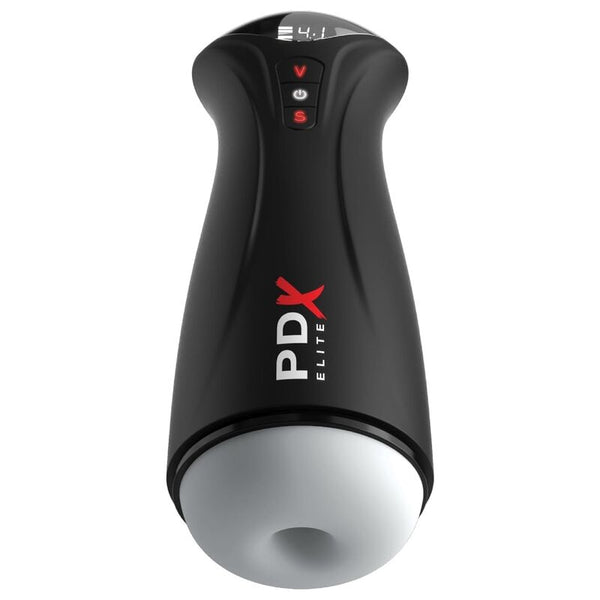 PDX ELITE - FAP-GASM TRANSPARENTER MÄNNLICHER MASTURBATOR MIT INTERMITTIERENDER SAUGUNG