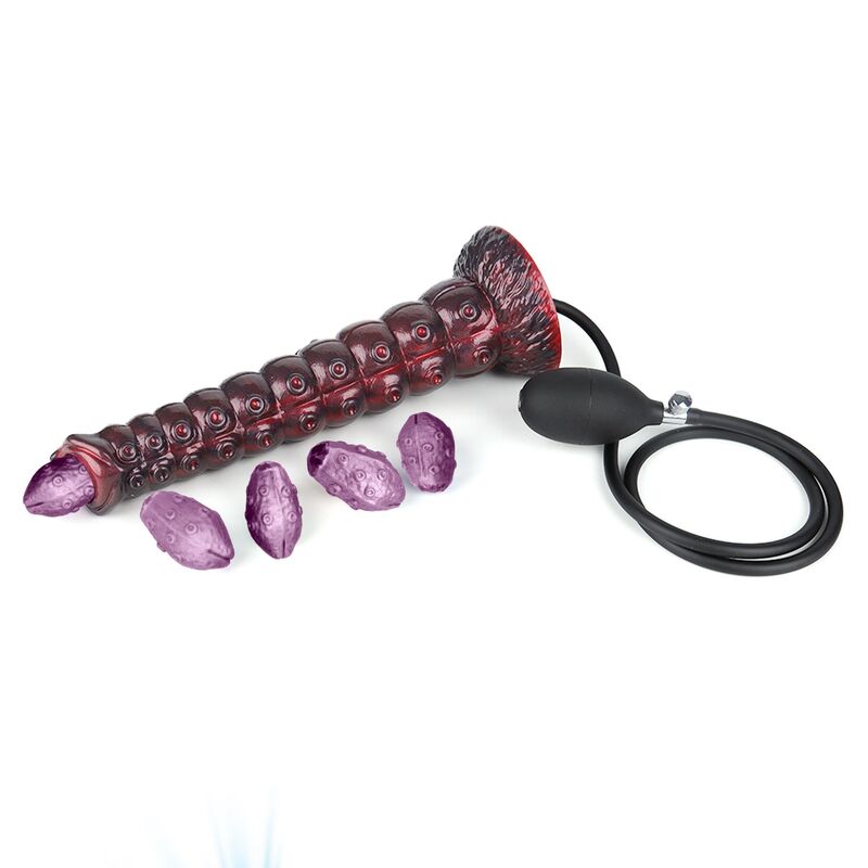 POWER MONSTERS - VOIDCLAW BRUTE ZWEIFARBIGER AUFBLASBARER FANTASIE-SILIKONDILDO 29 CM Ø 5,7 CM