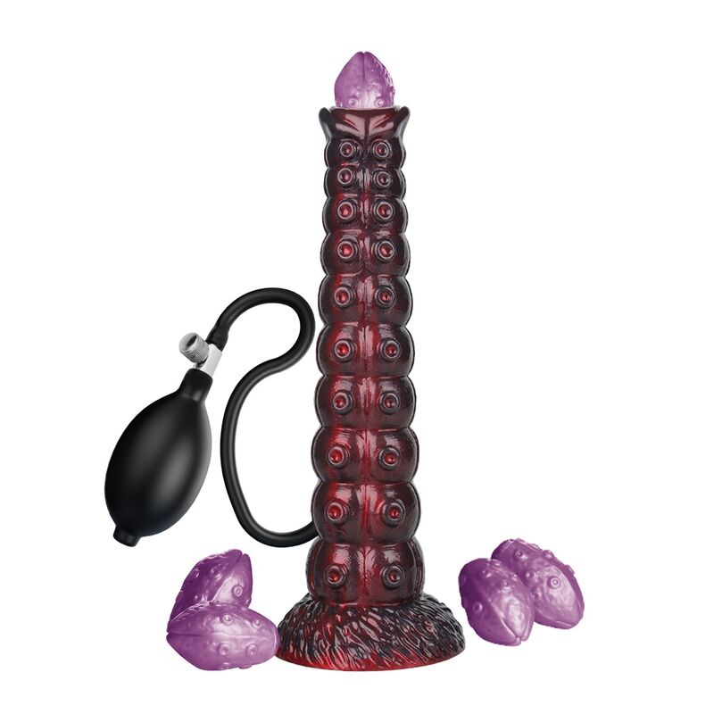 POWER MONSTERS - VOIDCLAW BRUTE ZWEIFARBIGER AUFBLASBARER FANTASIE-SILIKONDILDO 29 CM Ø 5,7 CM